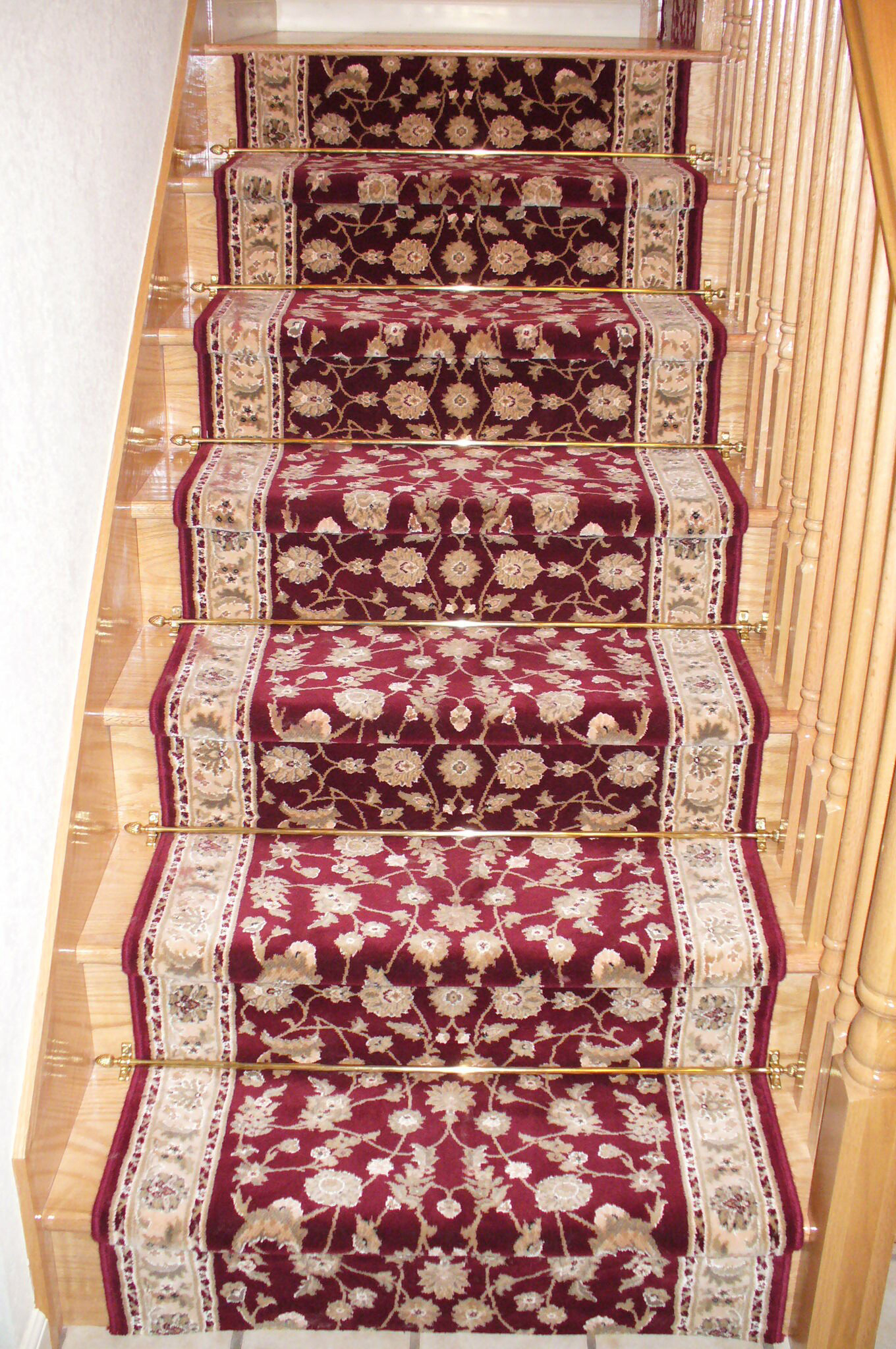 Carpeting on staircase