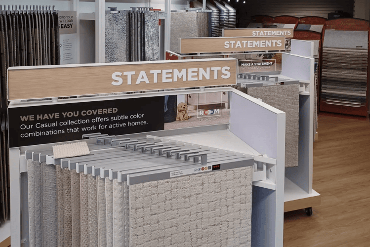 carpet flooring showroom selection in San Jose CA