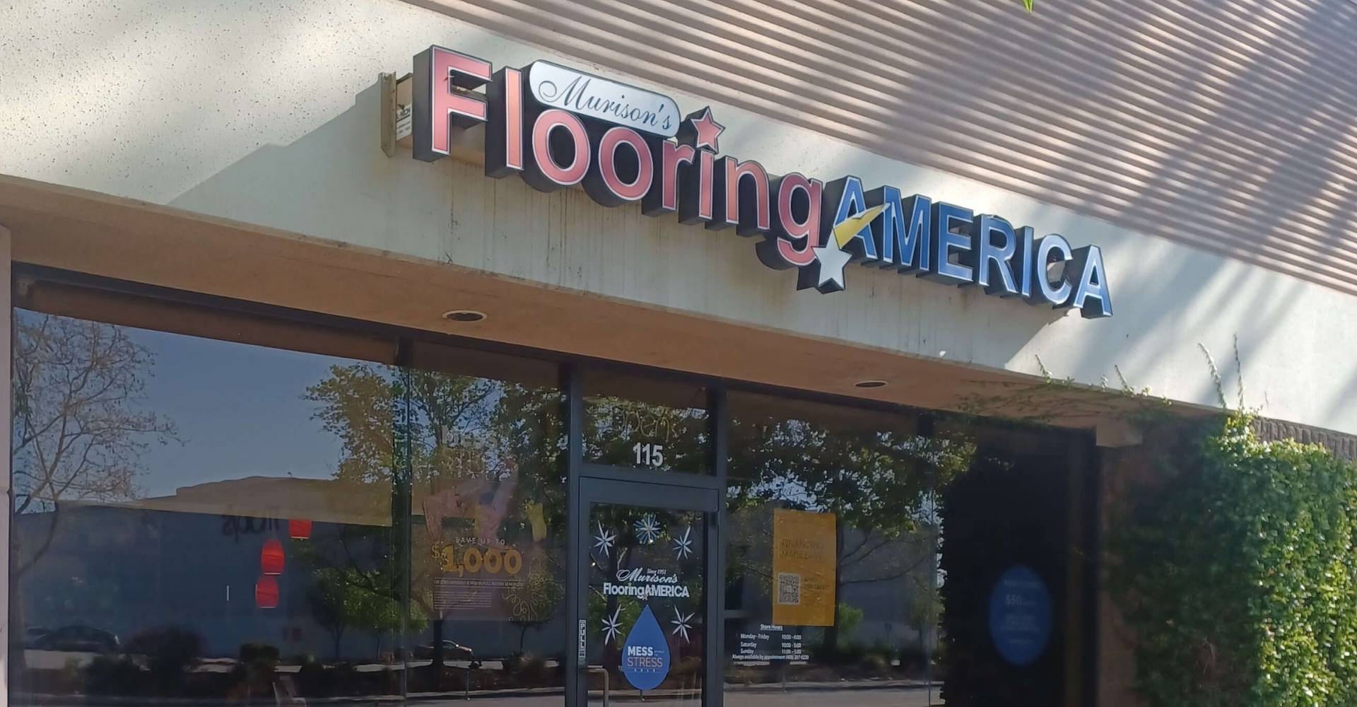 Murison's Flooring America San Jose, CA Storefront