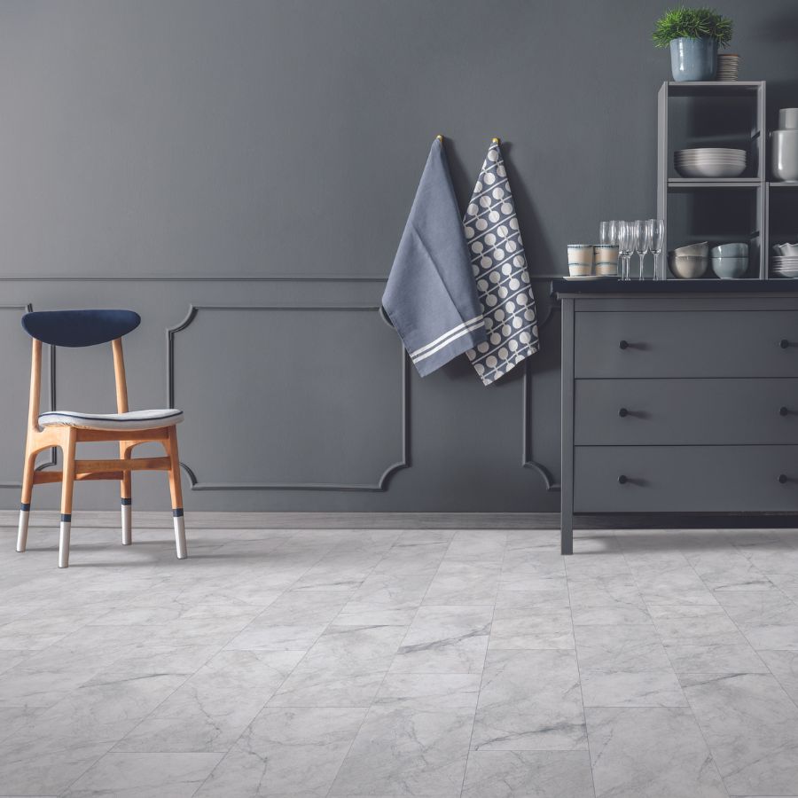 Waterproof LVT in a San Jose kitchen