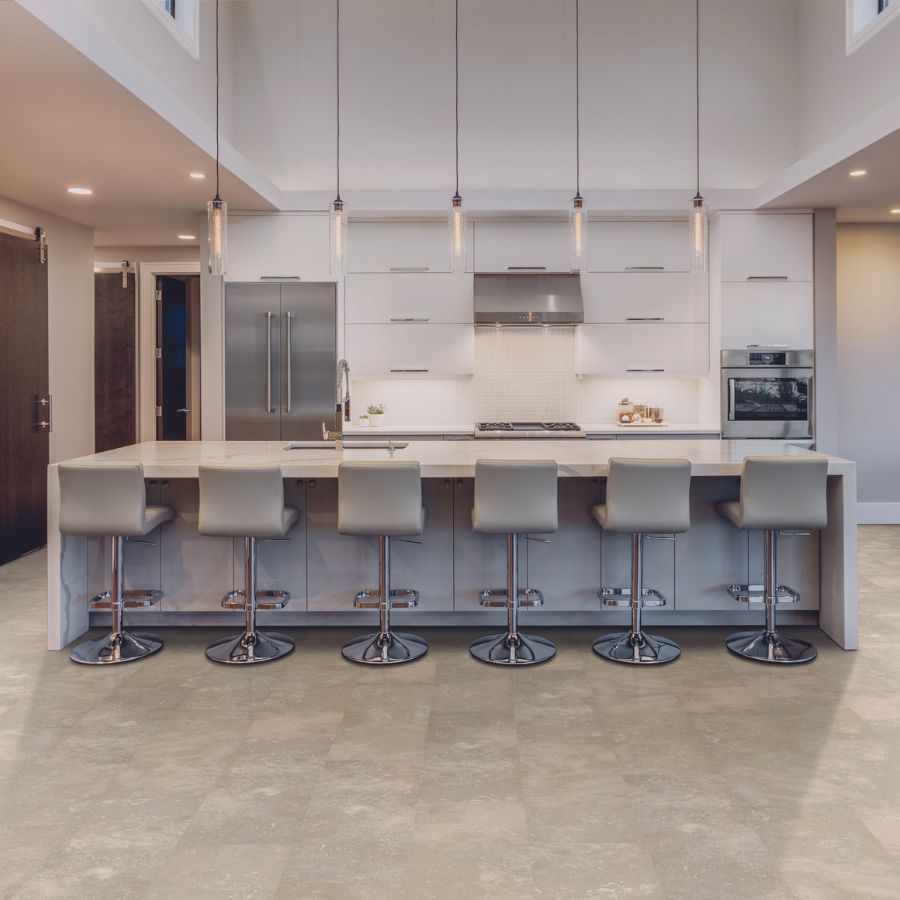 LVT in a big and bright San Jose kitchen